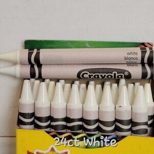 (24) Crayola Crayons (White) Single Color Bulk Lot